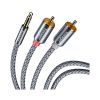 Кабель мультимедийный 3.5mm M to 2xRCA M 5.0m Essager (EYPZJ-MYD0H) - Изображение 2