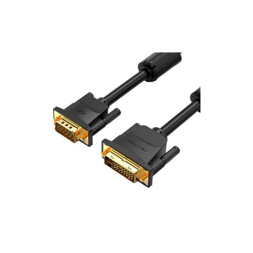 Кабель мультимедийный DVI M to VGA M 3.0m 24+5pin black Vention (EACBI)