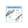 Кабель мультимедийный USB-C M to 2xRCA F 0.5m black Vention (BGVHD) - Изображение 2