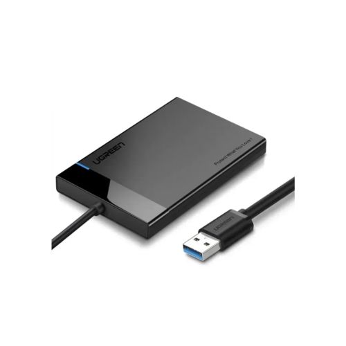 Карман внешний Ugreen USB 3.0 to SATA 3.0 2.5 HDD/SSD enclosure 6TB UASP black (30847)