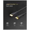 Кабель мультимедійний HDMI M to HDMI M 2.0m V2.0 4K black Ugreen (UGR-70159) - Зображення 1