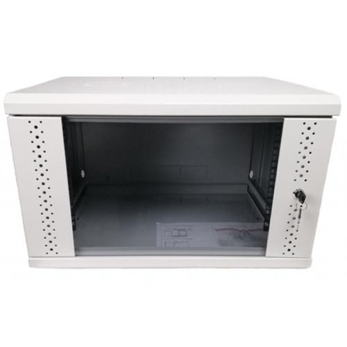 Шафа настінна Eserver 4U 19 600х350х284 (Ш*Г*В), скло, сіра (ES-Е435G)