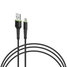 Дата кабель USB 2.0 AM to Micro 5P 3.0m CBFLEXM3 black Intaleo (1283126487491)