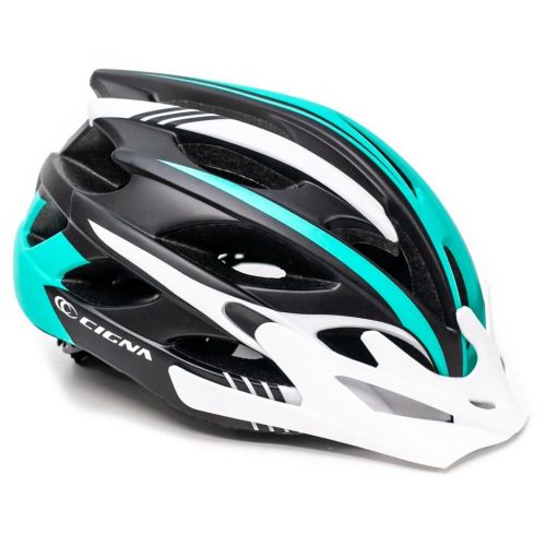 Шлем Cigna WT-016 М 54-57см Black/White/Turquoise (HEAD-039)