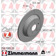 Гальмівний диск ZIMMERMANN 250.1385.20
