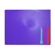 Доска для пластилина ZiBi + 3 стека для лепки, фиолетовая (ZB.6910-07)