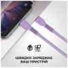 Дата кабель USB-C to USB-C 1.0m AR88 3A purple Armorstandart (ARM65291) - Зображення 2