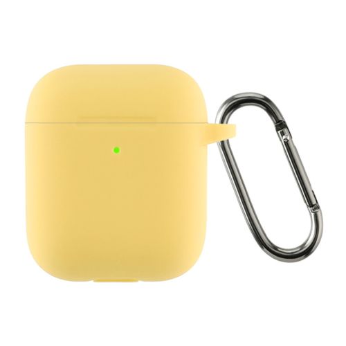 Чехол для наушников Armorstandart Ultrathin Silicone Case With Hook для Apple AirPods 2 Yellow (ARM59696)