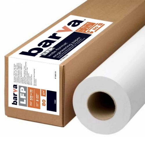 Папір Barva 16,5/420мм 80 г/м2, 50 м LFP (IP-O080-358)
