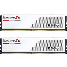 Модуль пам'яті для комп'ютера DDR5 32GB (2x16GB) 5600 MHz Ripjaws S5 Matte White G.Skill (F5-5600J3036D16GX2-RS5W)