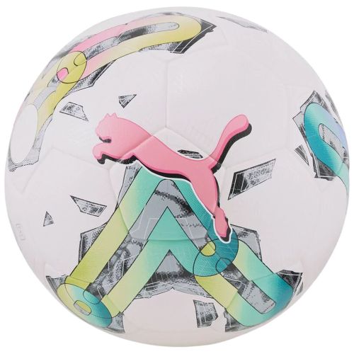М'яч футбольний Puma Orbita 5 TB Hardground Уні 5 Білий / Рожевий / Мультиколор (4065449745024)
