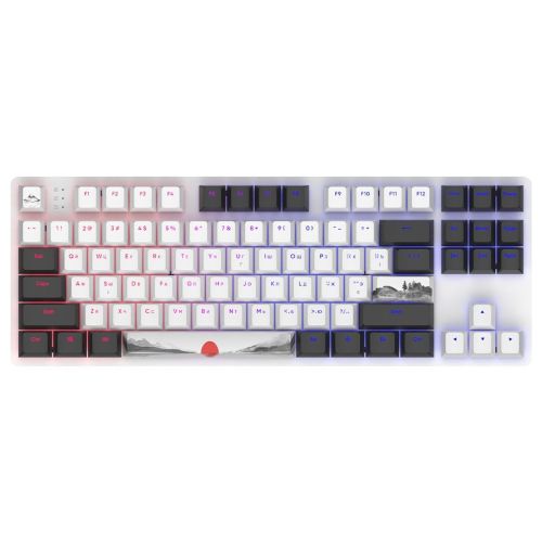 Клавиатура Dark Project One 87 Fuji ABS RGB Mech G3ms Sapphire USB Black/White (DPO87_GSH_Fuji_ANSI_UA)