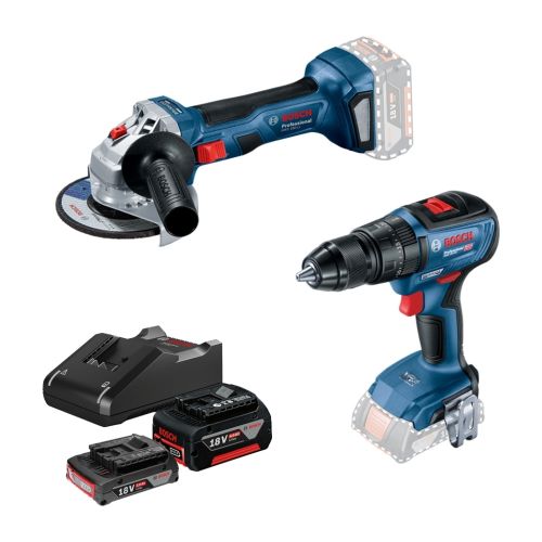 Набор электроинструментов Bosch 18V GWS180-LI, GSB 18V-50, 2х4А (0.615.990.M8S)