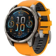 Смарт-часы Garmin fenix 8 47mm, AMOLED, Saph, Ti/Bare/Grpht, SparkOrg/GrphtBd, (010-02904-11)