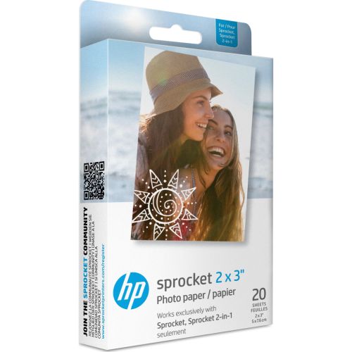 Фотобумага HP Zink для Sprocket 2x3, glossy, self-adhesive, 20sh (HPIZ2X320)