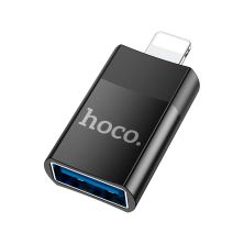 Переходник UA17 Lightning M to USB F USB2.0 no data transfer Black HOCO (6931474761989) Переходник UA17 Lightning M to USB F USB2.0 no data transfer Black HOCO (6931474761989)