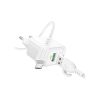 Зарядное устройство BOROFONE BAS42A Potential USB QC3.0 + cable USB to Micro 5P White (6941991113796) - Изображение 3