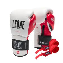 Боксерские перчатки Leone GN113 IL Tecnico N3 White 10 унцій (GN113_White_10oz)