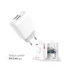 Зарядное устройство XO 2xUSB 2.4A + cable USB to Micro 5P white (L57-M-WH) - Изображение 1