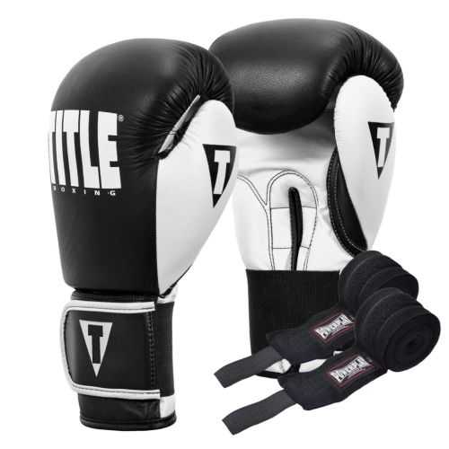 Боксерські рукавички Title Boxing Dynamic Strike Black/White 14 oz (XDBG 14 BK/WH)
