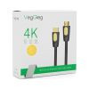 Кабель мультимедийный HDMI M to HDMI M 5.0m V2.0 4K UHD black VEGGIEG (YT-HDMI(M)/(M)HA-5/19714) - Изображение 2