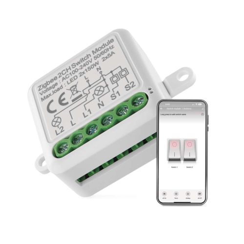 Модуль управления умным домом EMOS H5102 ZigBee 3.0 2-Channel (H5102)