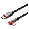 Дата кабель USB-C to Lightning 1.0m 20W 90° corner black/red Baseus (CAVP000220) - Зображення 2