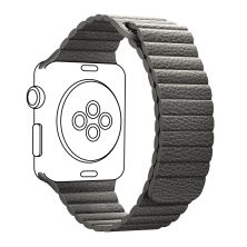 Ремешок для смарт-часов Armorstandart Leather Loop для Apple Watch 42 (Series 11-10)/41/40/38 Grey (ARM48654)
