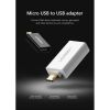 Перехідник OTG USB 2.0 AF to Micro 5P US195 white Ugreen (30529) - Зображення 1