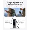 Батарея універсальна Anker 25000mAh, 165W, PD/3/0, QC/3/0, Built-In Double USB-C Cables, black (A1695H11) - Зображення 1