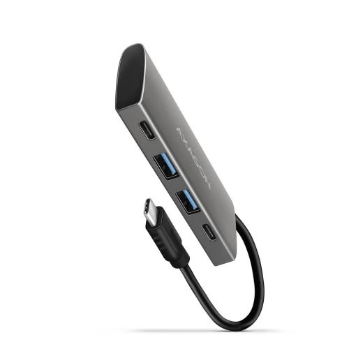 Концентратор AXAGON USB-C to 2xUSB-A + 2xUSB-C 10Gbps 0.13m gray (HMC-4G2)