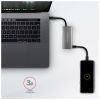 Концентратор AXAGON USB-C to 2xUSB-A + 2xUSB-C 10Gbps 0.13m gray (HMC-4G2) - Изображение 3