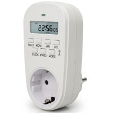 Таймер-розетка EUROELECTRIC 16A/3600W 7дн, White (ST-16A/3,60kW(E))