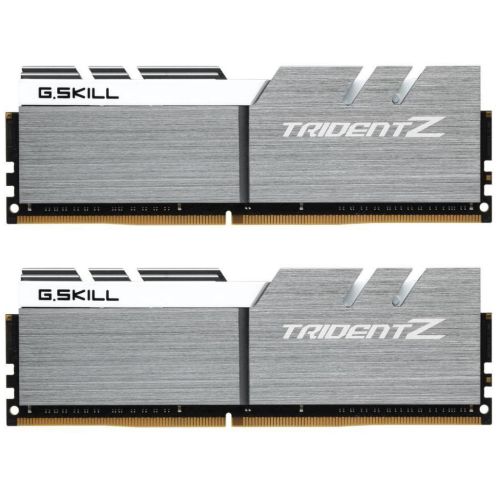 Модуль памяти для компьютера DDR4 16GB (2x8GB) 3200 MHz Trident Z Silver H/ White G.Skill (F4-3200C16D-16GTZSW)