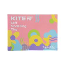Пластилин Kite Fantasy Pastel восковой 12 цветов, 240 г (K22-1086-2P)