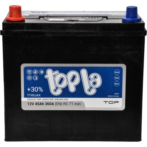 Акумулятор автомобільний Topla 45 Ah/12V Top/Energy Japan (118 145)