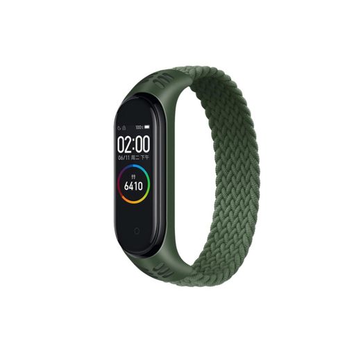 Ремешок для фитнес браслета BeCover Elastic Nylon Style для Xiaomi Mi Smart Band 5/6 (Size M) Khaki (706150)