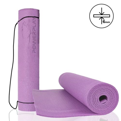 Коврик для йоги PowerPlay 4010 PVC Yoga Mat 173 x 61 x 0.6 см Рожевий (PP_4010_Rose_(173*0,6))