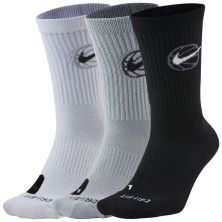 Шкарпетки Nike Crew Everyday Bball 3pr DA2123-902 38-42 3 пари Чорний/Білий/Сірий (194499745846)