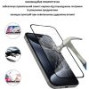 Стекло защитное Lunatik Premium Tempered Glass 3D Full Cover Black for iPhone 14 (1195281) - Изображение 3