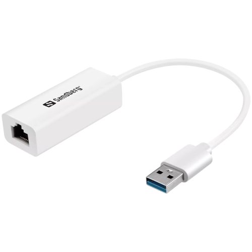 Перехідник USB 3.0 Type-A to Ethernet RJ45 1000Mb Sandberg (133-90)