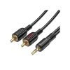 Кабель мультимедійний 3.5mm M to 2xRCA 1.5m BL11 Black BOROFONE (6974443382204) - Зображення 2