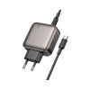 Зарядний пристрій BOROFONE BAS56A Absolute 2xUSB-C + 1xUSB-A PD45W + cable USB-C to USB-C Black (6941991116278) - Зображення 1
