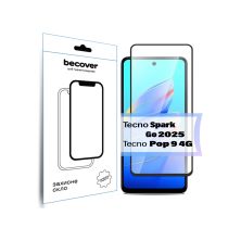 Стекло защитное BeCover Tecno Spark Go 2025/ Pop 9 4G (KL4h) Black (713682)
