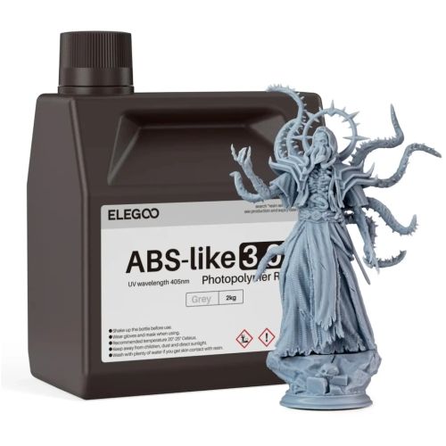 Фотополимерная смола ELEGOO Resin, ABS-like 3.0 plus 2кг, grey (50.103.0216) Фотополимерная смола ELEGOO Resin, ABS-like 3.0 plus 2кг, grey (50.103.0216)