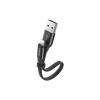 Дата кабель USB 2.0 AM to Lightning 0.23m 2A black Baseus (CALMBJ-B01) - Изображение 1