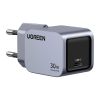 Зарядное устройство Ugreen USB-C PD30W GaN X703 gray (35006) Зарядное устройство Ugreen USB-C PD30W GaN X703 gray (35006) - Изображение 1