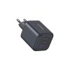 Зарядний пристрій UGREEN 2xUSB-C PD45W + 1xUSB QC3.0 GaN X527 gray (65156B) - Зображення 2