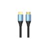 Кабель мультимедийный HDMI M to HDMI M 3.0m V2.0 4K60Hz aluminum alloy blue Vention (ALHSI) - Изображение 1