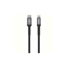 Дата кабель USB Type-C to Lightning 1.0m Black\Gray T-Phox (T-CL833)